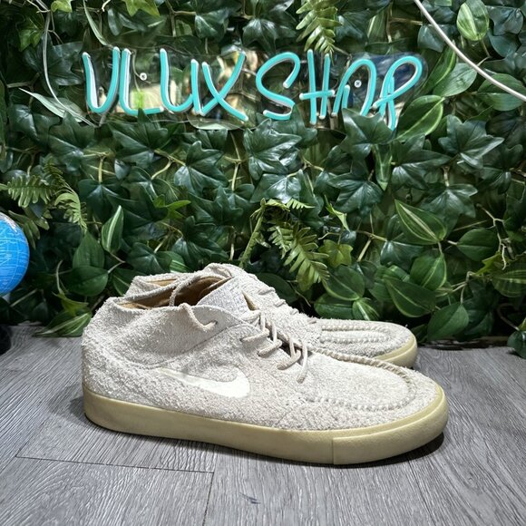 Size 13 - Nike Sb Zoom Stefan Janoski Crafted MID Light Bone aq7460-200 - Picture 1 of 10